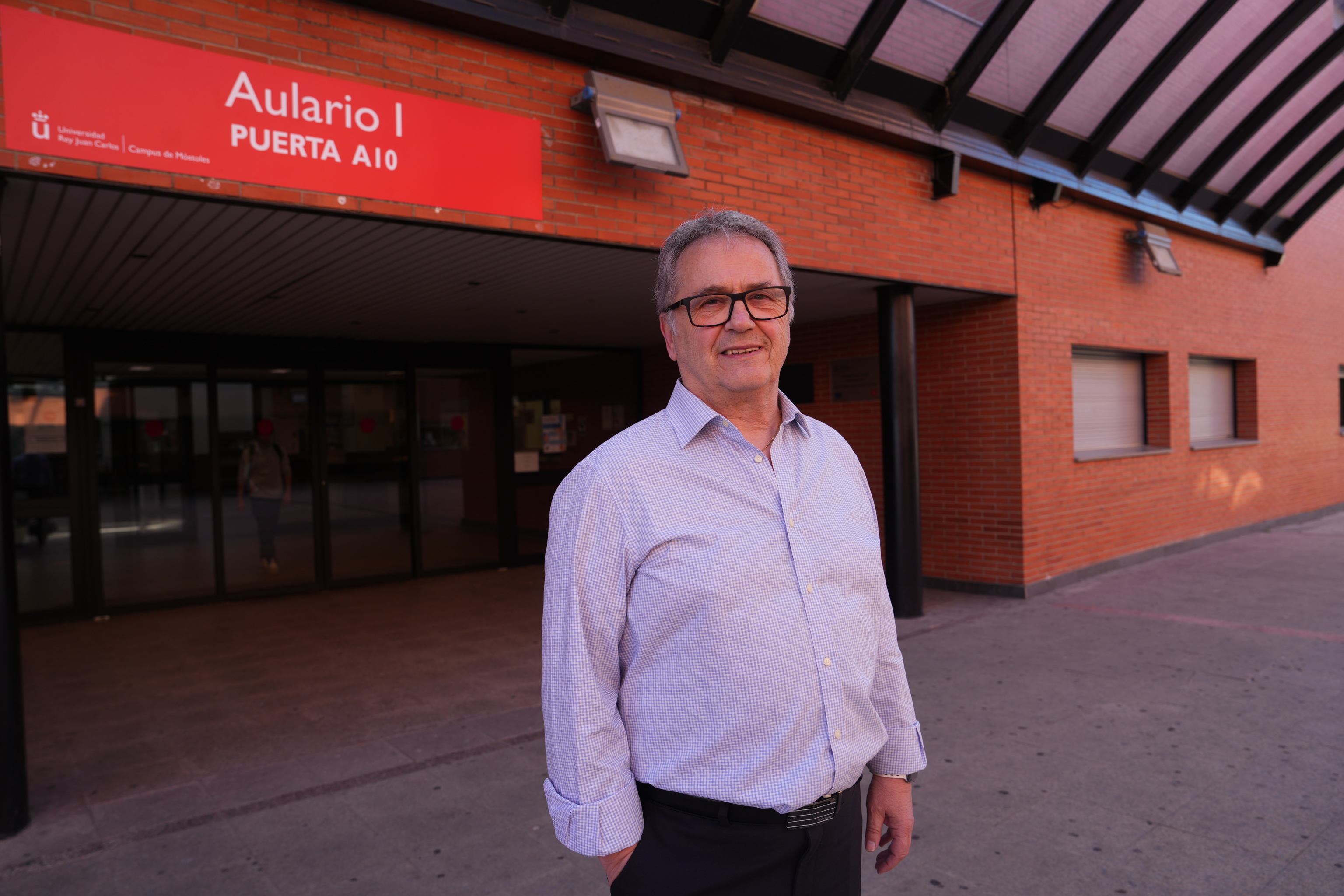 David Fern�ndez G�mez (68 a�os), alumno de la Universidad Rey Juan Carlos.