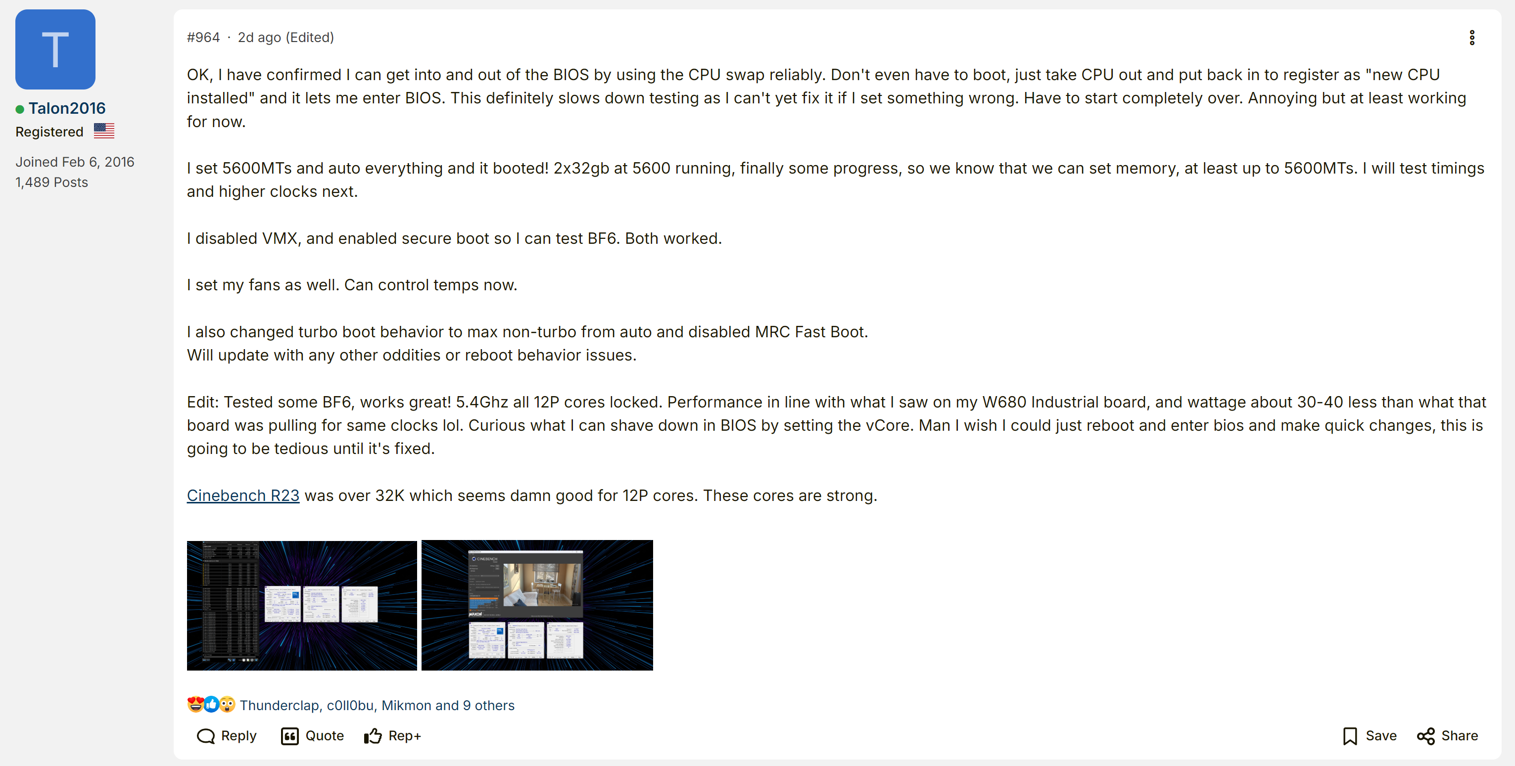 Bartlett Lake modding efforts on Overclock.net forums