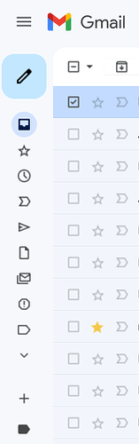 gmail sidebar collapsed