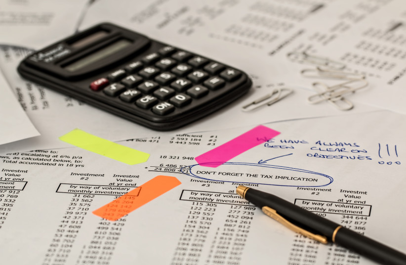 Illustrative image of doing taxes.