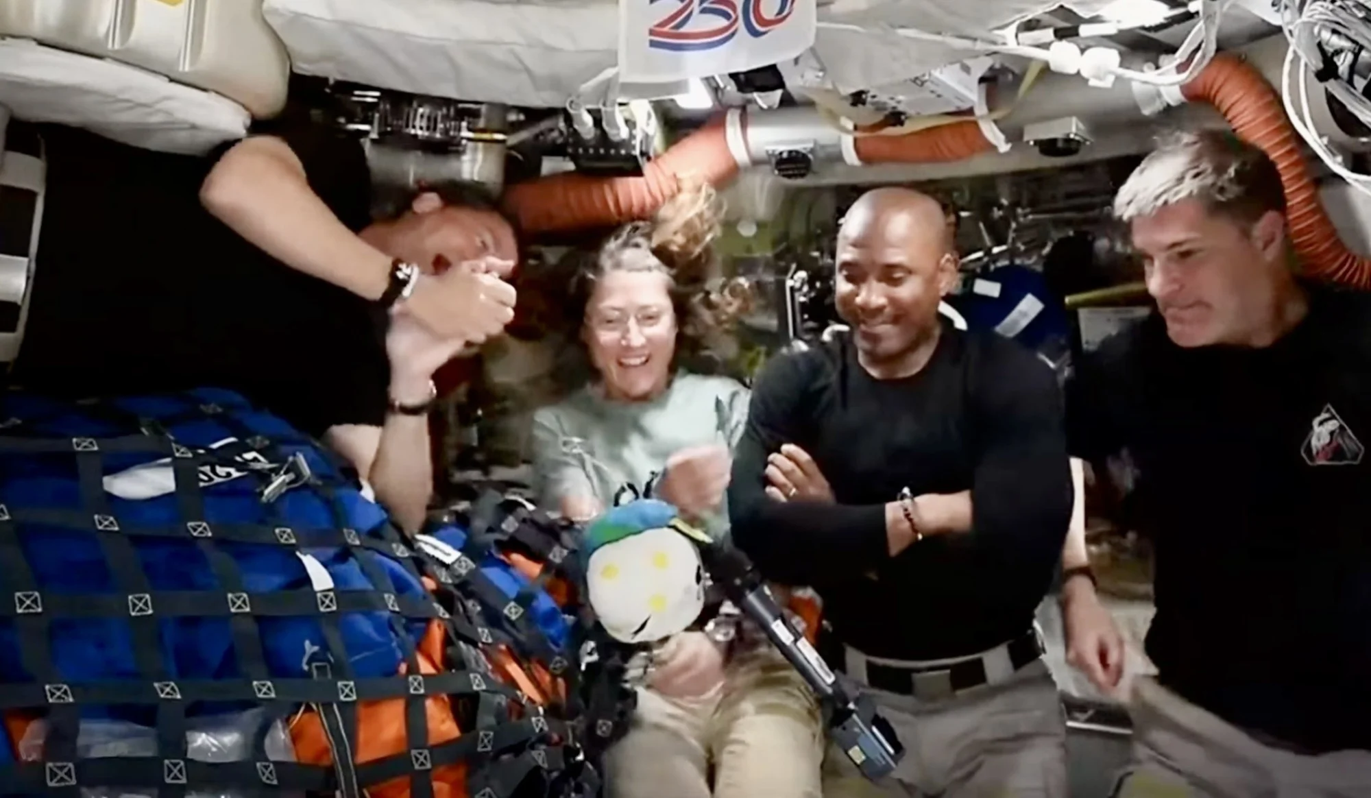Victor Glover giving Artemis II zero-gravity indicator Rise the microphone