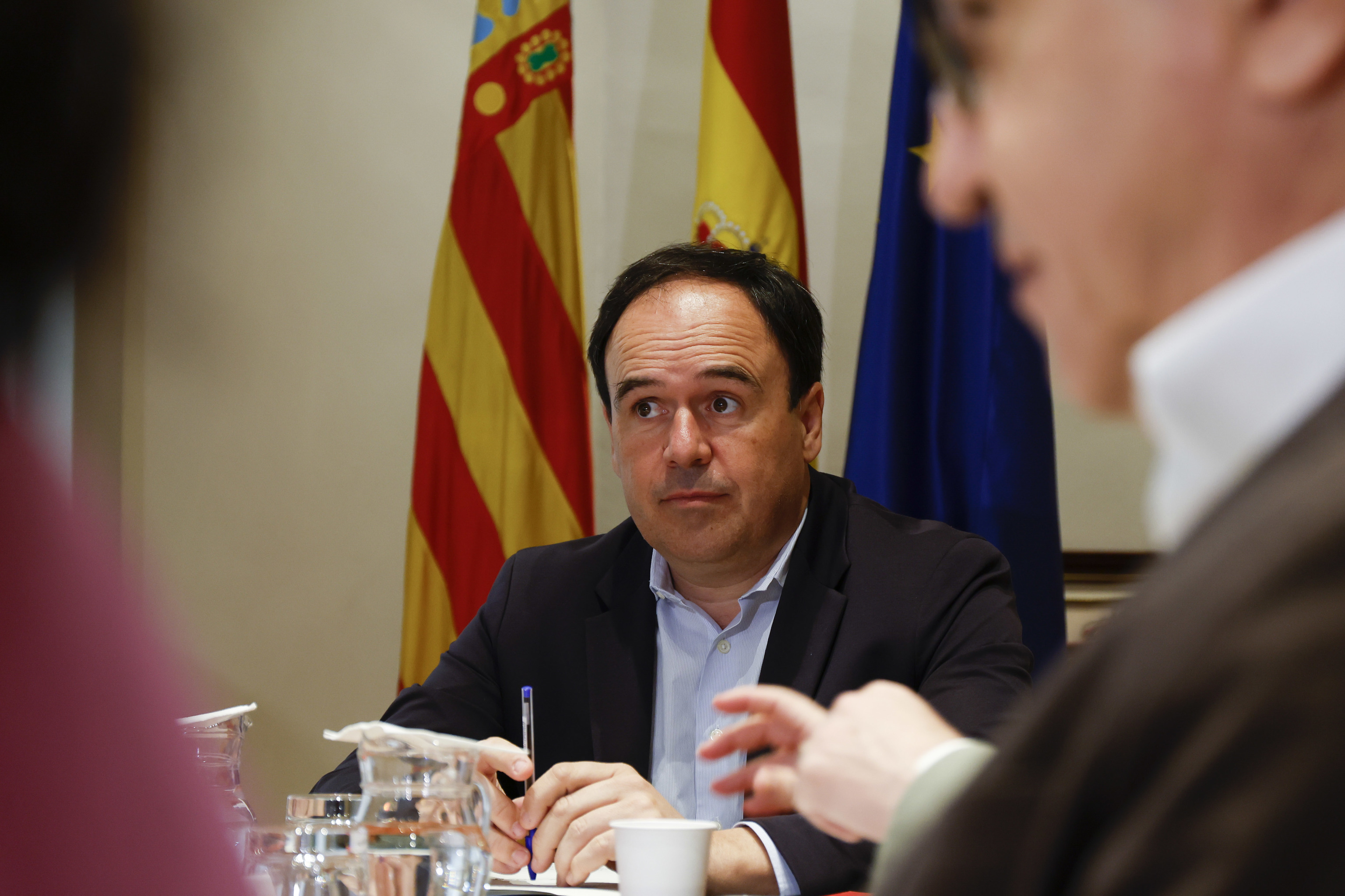 P�rez Llorca, en la reuni�n del pasado viernes.