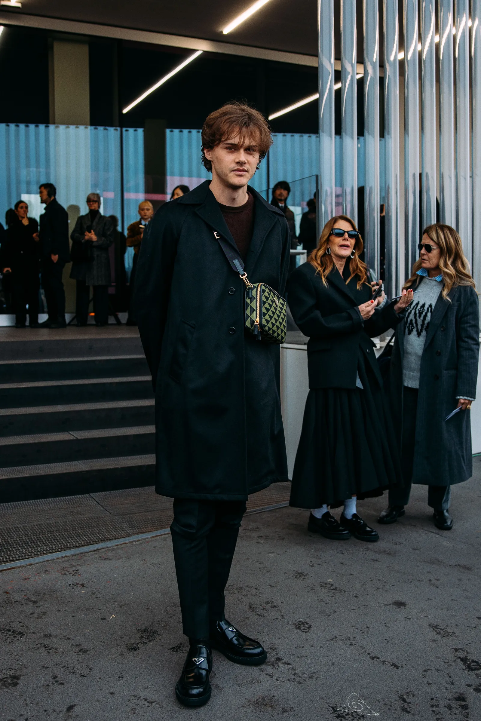 Chris Briney wears Prada. Milan fall 2023 menswear