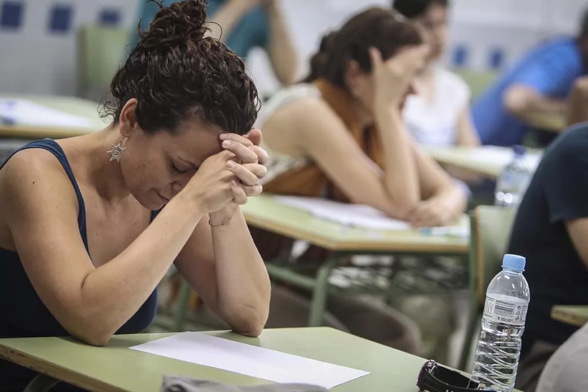 Imagen de un examen de oposici�n a la Administraci�n P�blica.