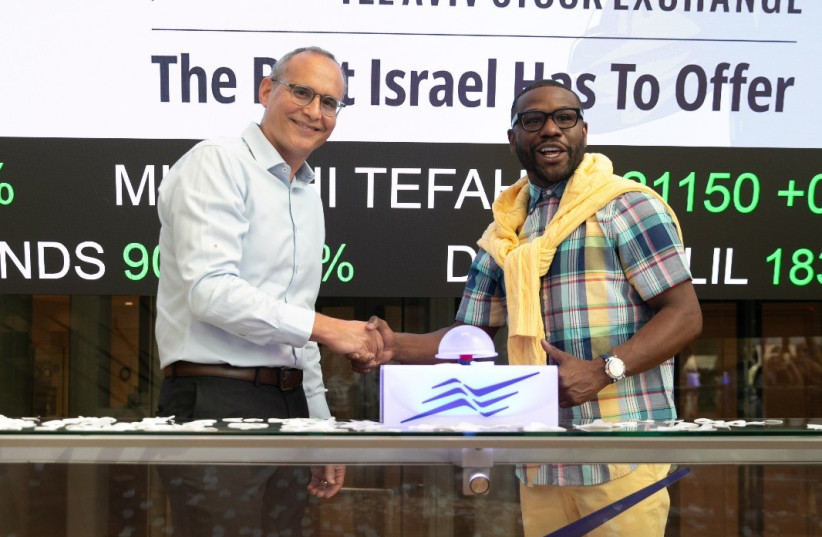 Floyd Mayweather at the Tel Aviv Stock Exchange on July 28, 2025.