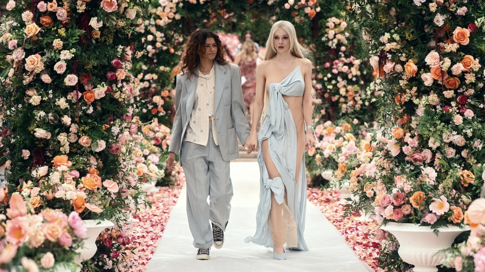 Zendaya and Hunter Schafer in "Euphoria."