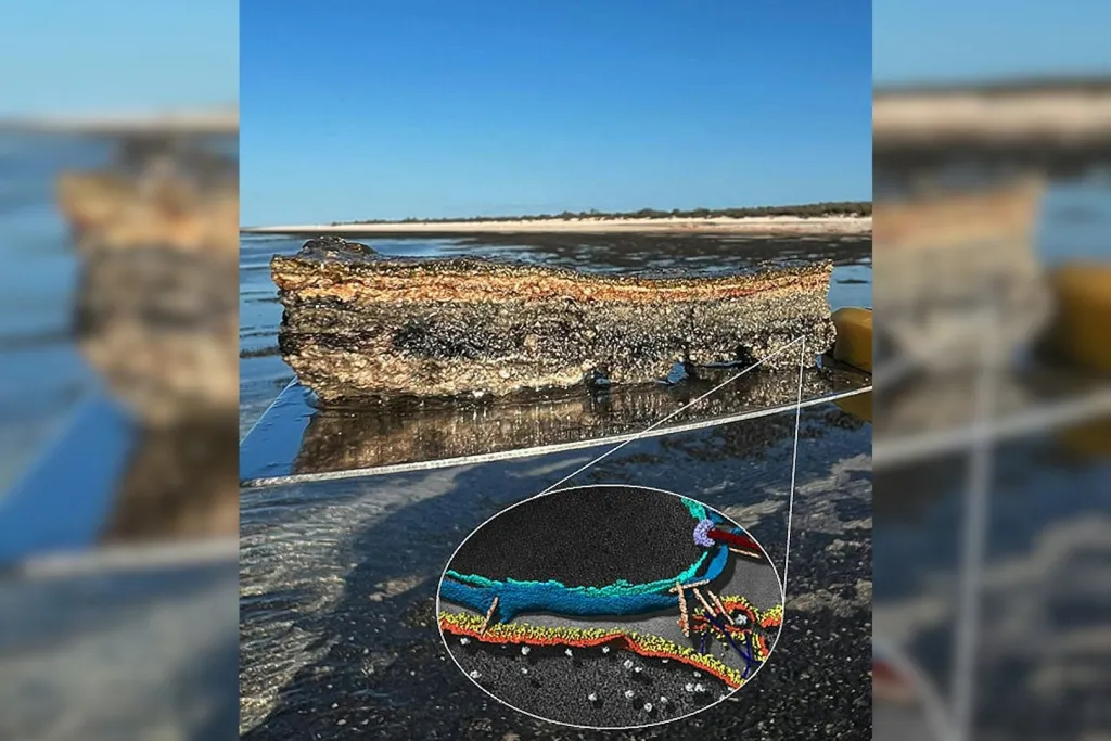 Tapete microbiano procedente de Gathaagudu (Shark Bay, Australia)
