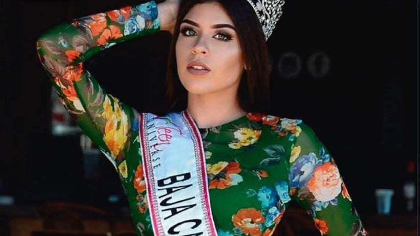 La modelo representando Baja California.