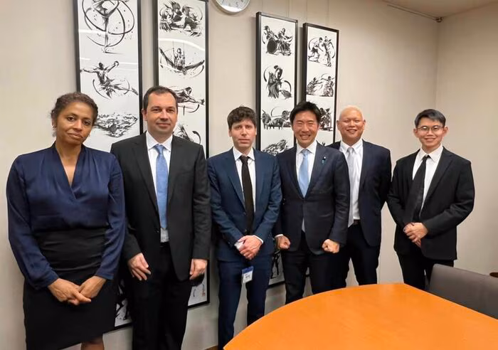 OpenAI社のサム・アルトマンCEOと　HPより