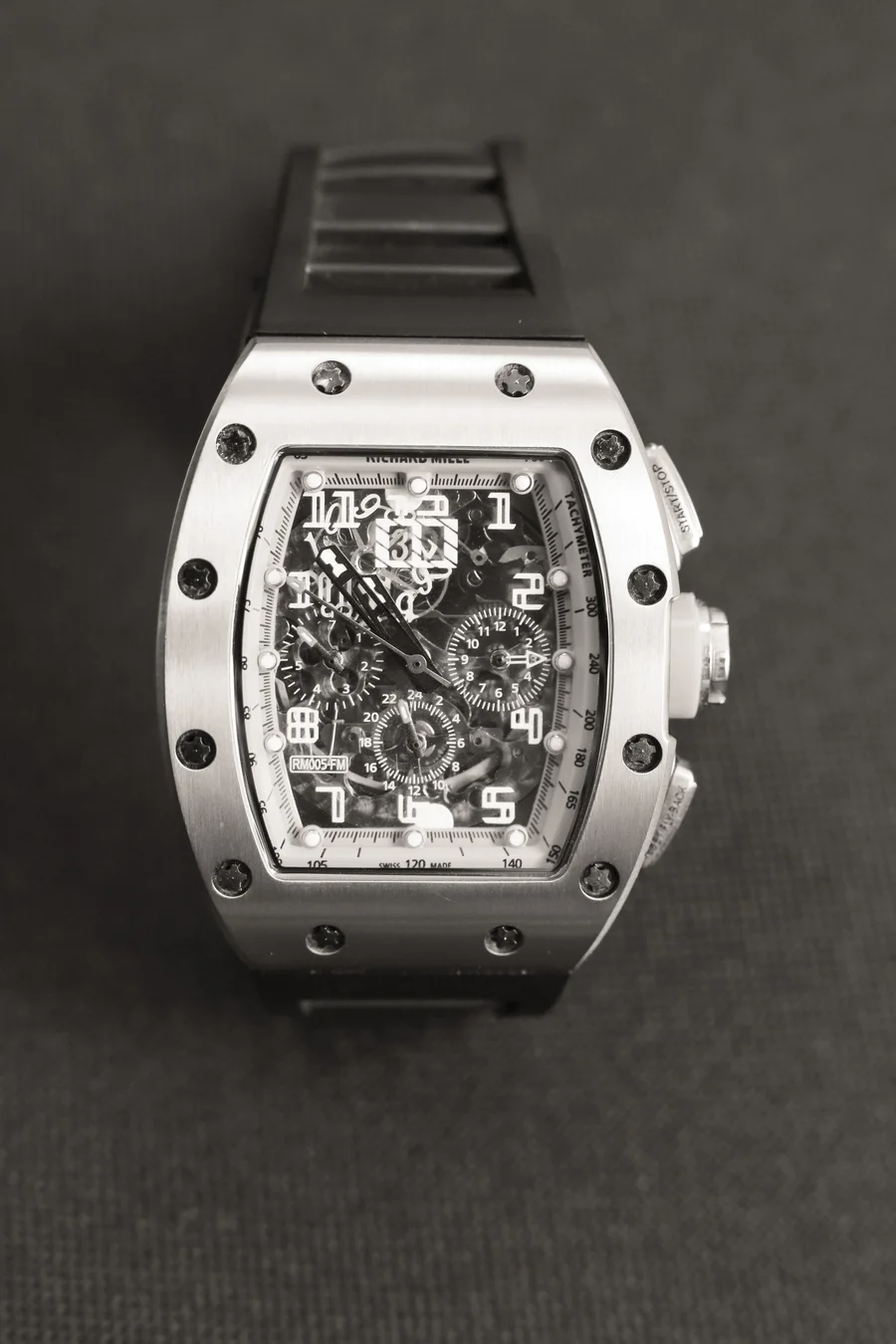 A close up of a Richard Mille watch.