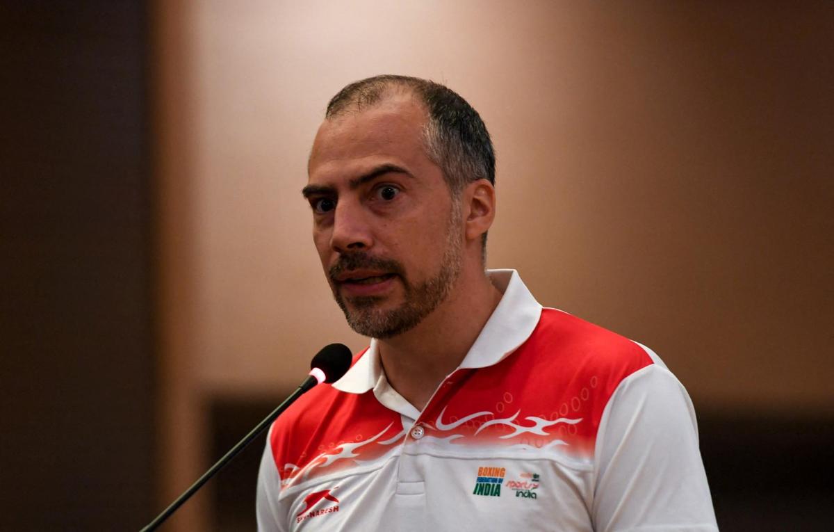 Mission control: “Our goal is to create high-performance athletes who are also experts at boxing, rather than boxers with a poor physical base,” says Santiago Nieva, the coach of the Indian women’s boxing team. Mission control: “Our goal is to create high-performance athletes who are also experts at boxing, rather than boxers with a poor physical base,” says Santiago Nieva, the coach of the Indian women’s boxing team.