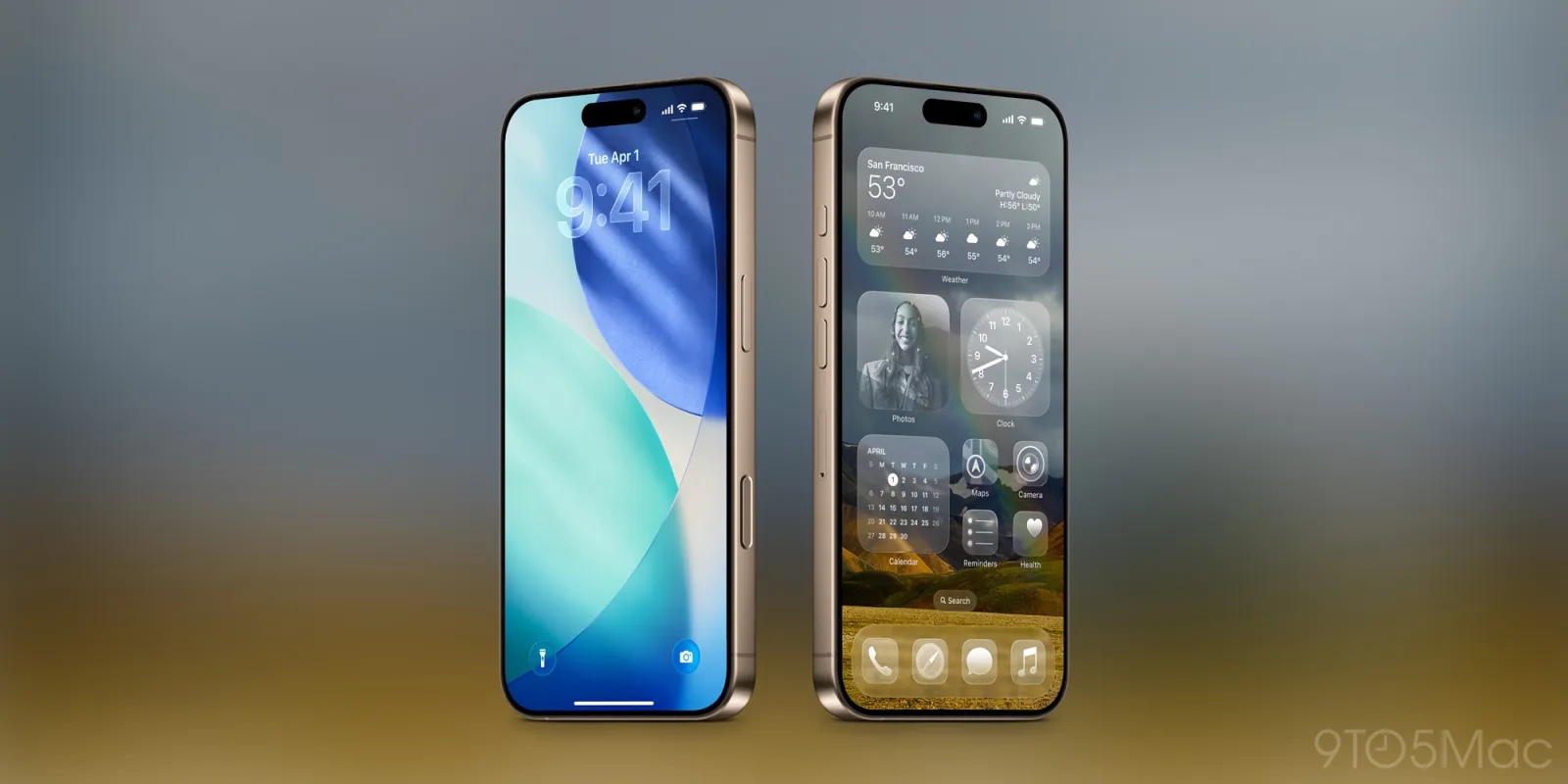 iOS 26 Liquid Glass design