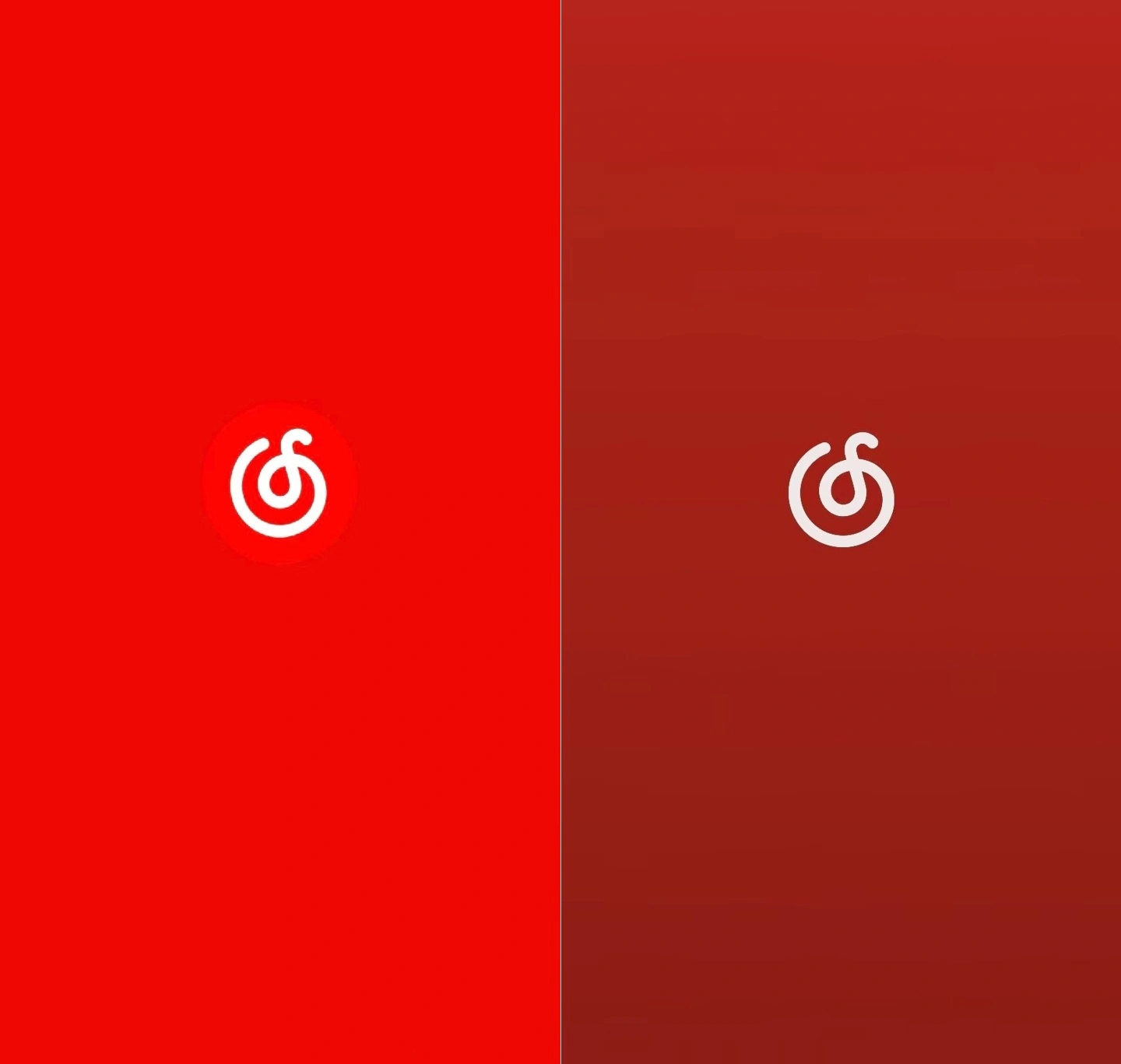 网易云音乐 App 更新后主色调由鲜红变暗红,用户戏称“动脉血变静脉血”