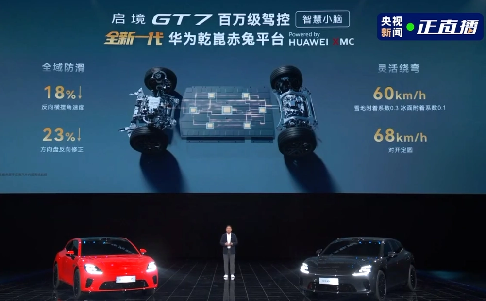 启境 GT7 七大外观配色亮相:全球量产最高规格 896 线激光雷达,首发华为乾崑赤兔平台