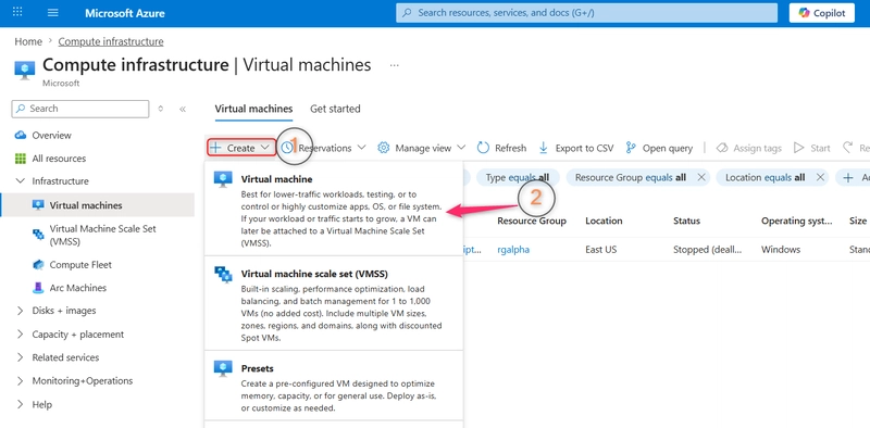 create vm