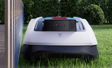Ecovacs Goat O1000 robot lawn mower in yard