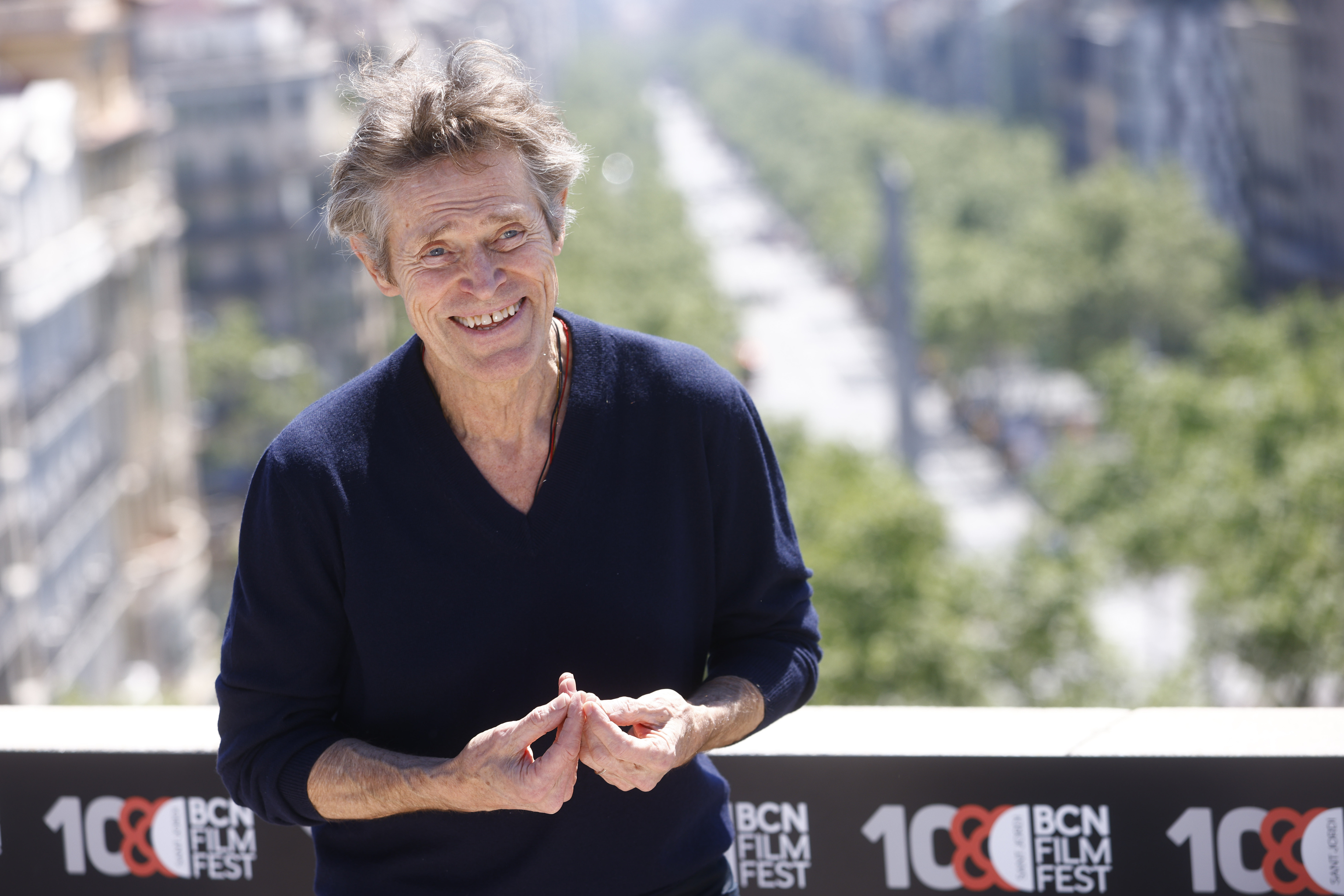 Willem Dafoe durante la presentaci�n de su pel�cula 'Anfitri�n', que ha abierto este jueves el BCN Film Fest.