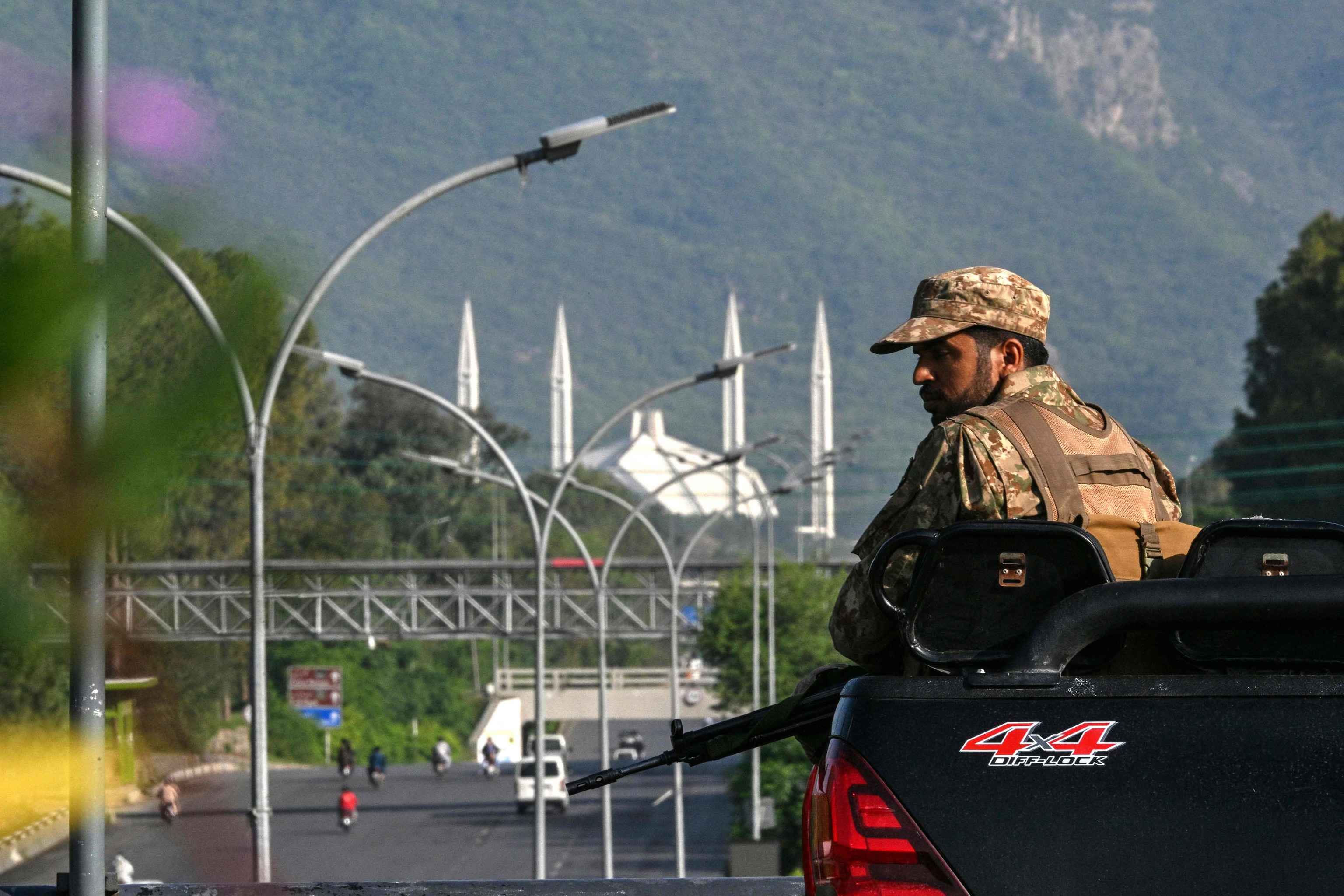Militares en Islamabad, Pakist�n.