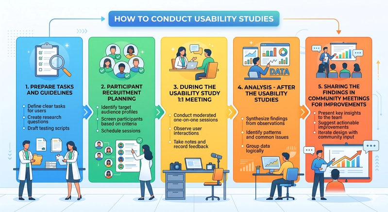 usability steps