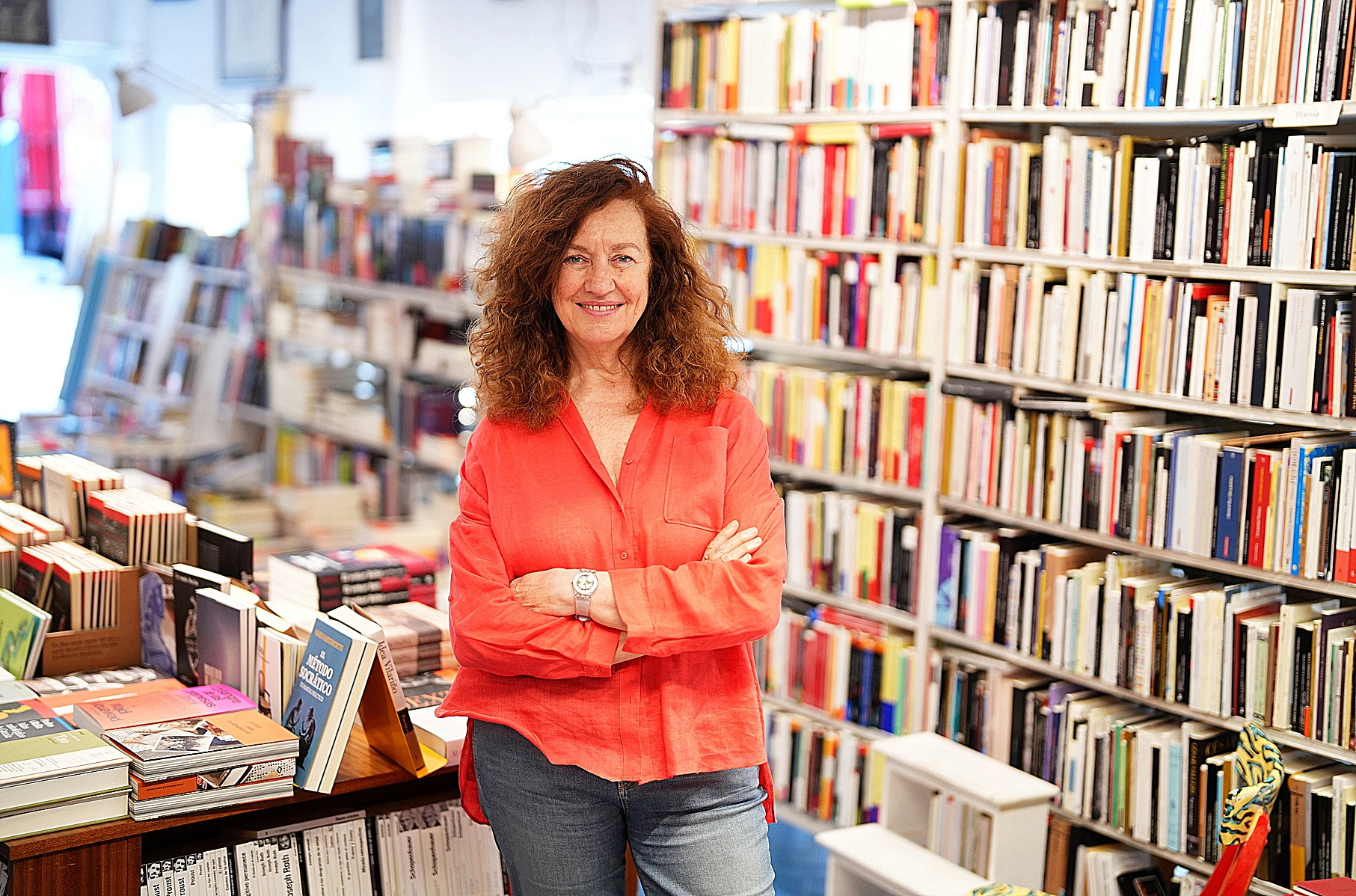 Lola Larumbe de la librer�a Alberti de Madrid