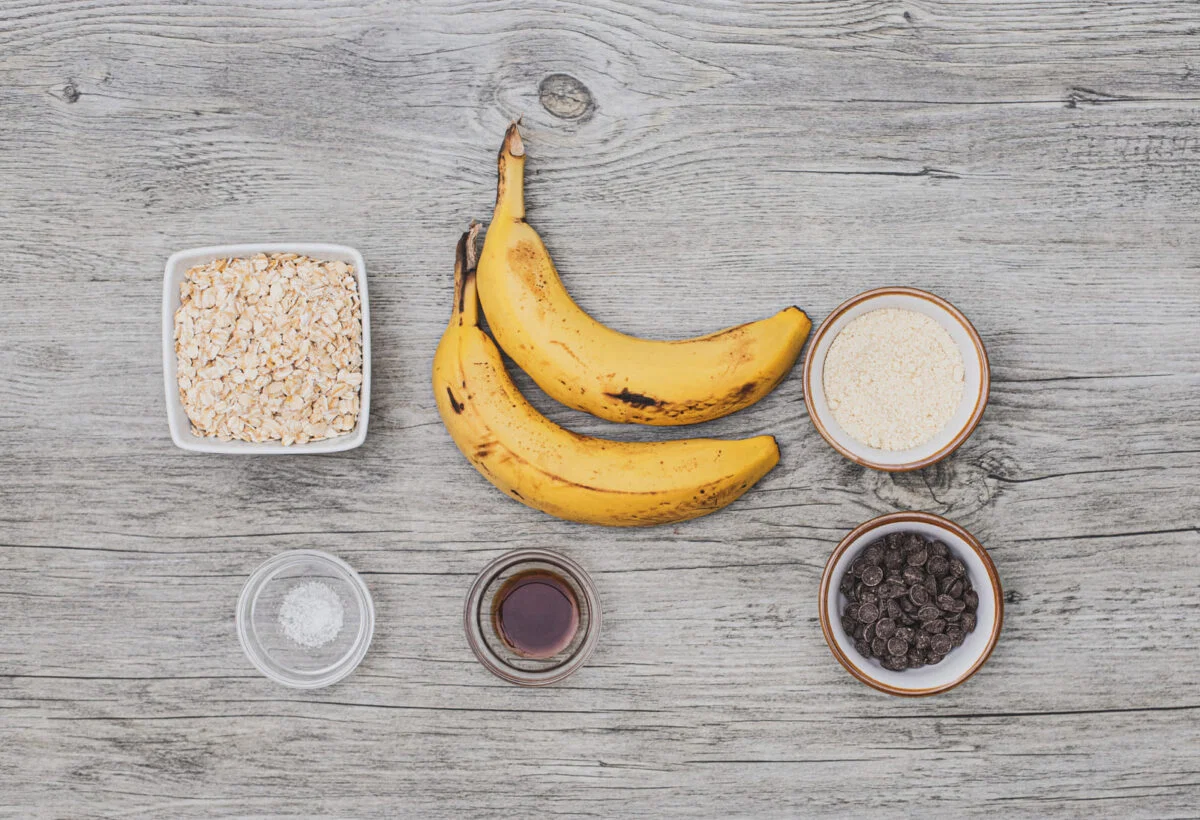 Galletas de avena, plátano y chocolate 1