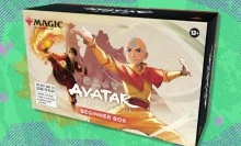 The Magic: The Gathering Avatar: The Last Airbender Beginner Box on a green background
