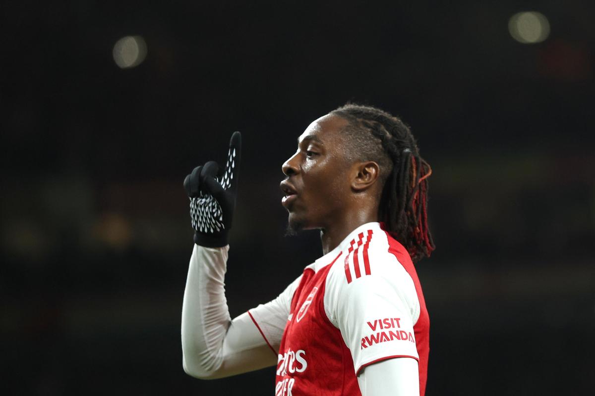 Eberechi Eze returned to training on Thursday after recovering from injury, but Martin Odegaard, Bukayo Saka, Piero Hincapie, Riccardo Calafiori and Jurrien Timber were among those not involved. Eberechi Eze returned to training on Thursday after recovering from injury, but Martin Odegaard, Bukayo Saka, Piero Hincapie, Riccardo Calafiori and Jurrien Timber were among those not involved.