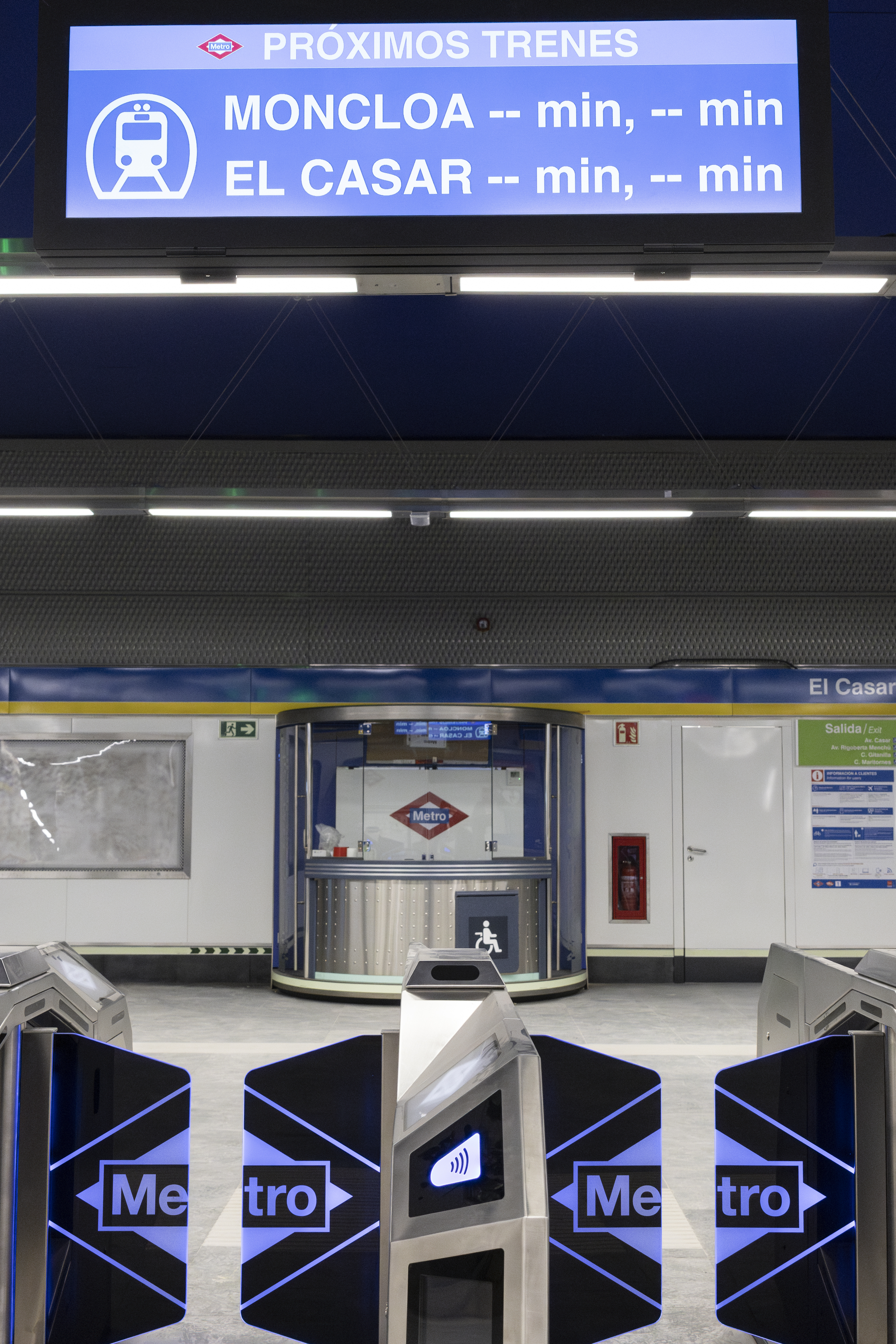 Tornos de entrada al Metro de Madrid