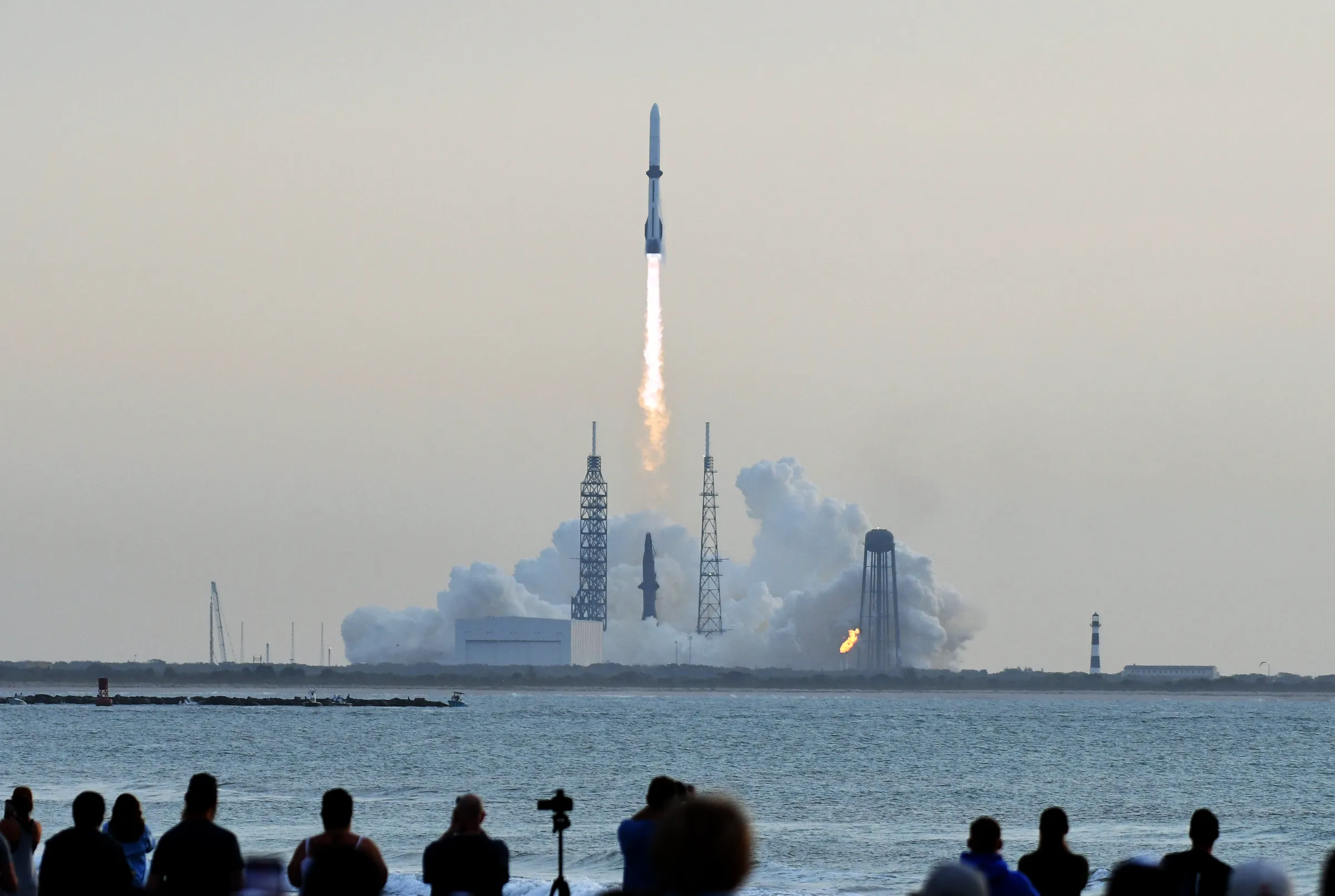 Blue Origin Launches New Glenn Rocket with Communications Satellite from Cape Canaveral, Florida