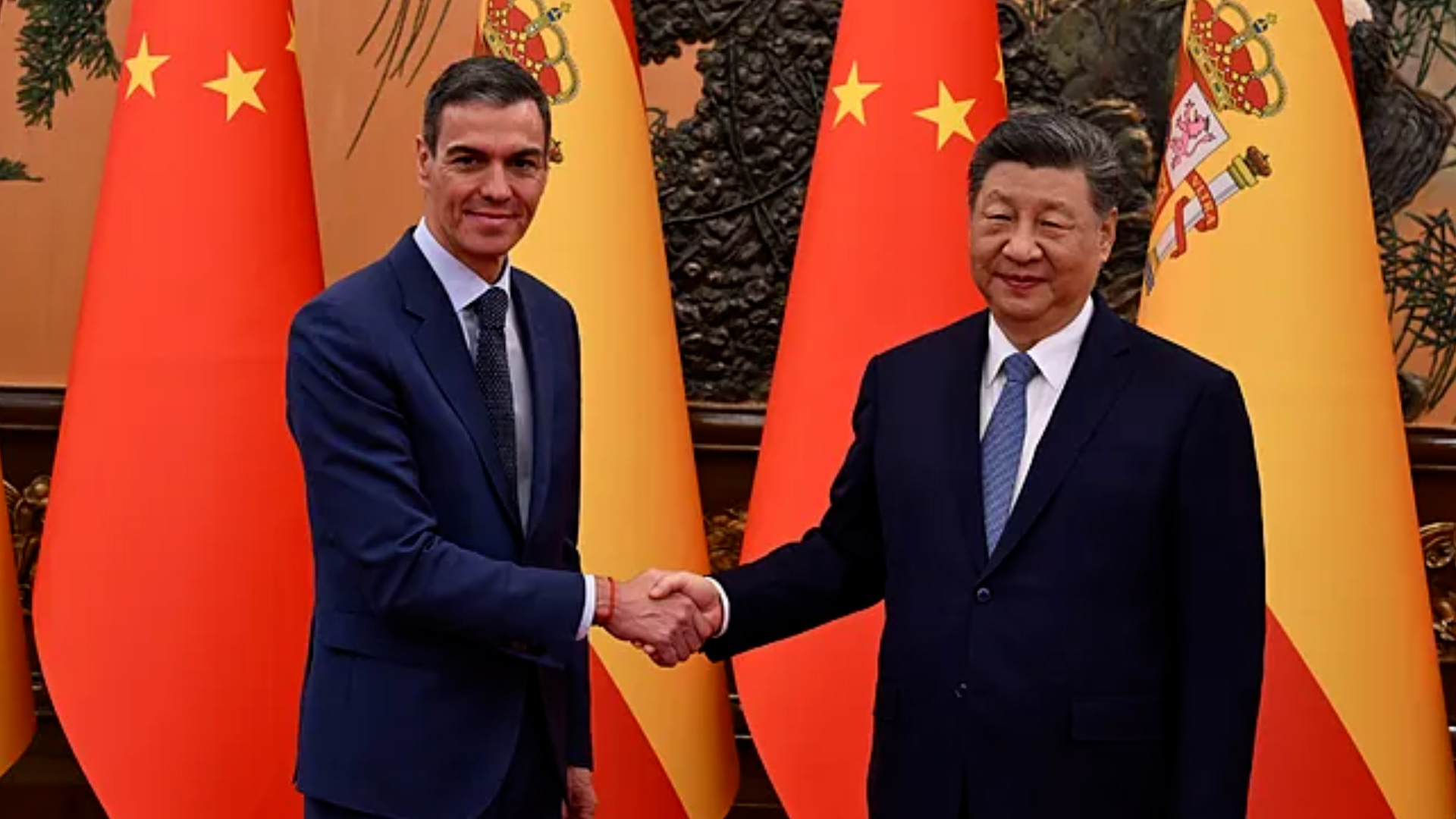 Xi Jinping y Pedro S�nchez.