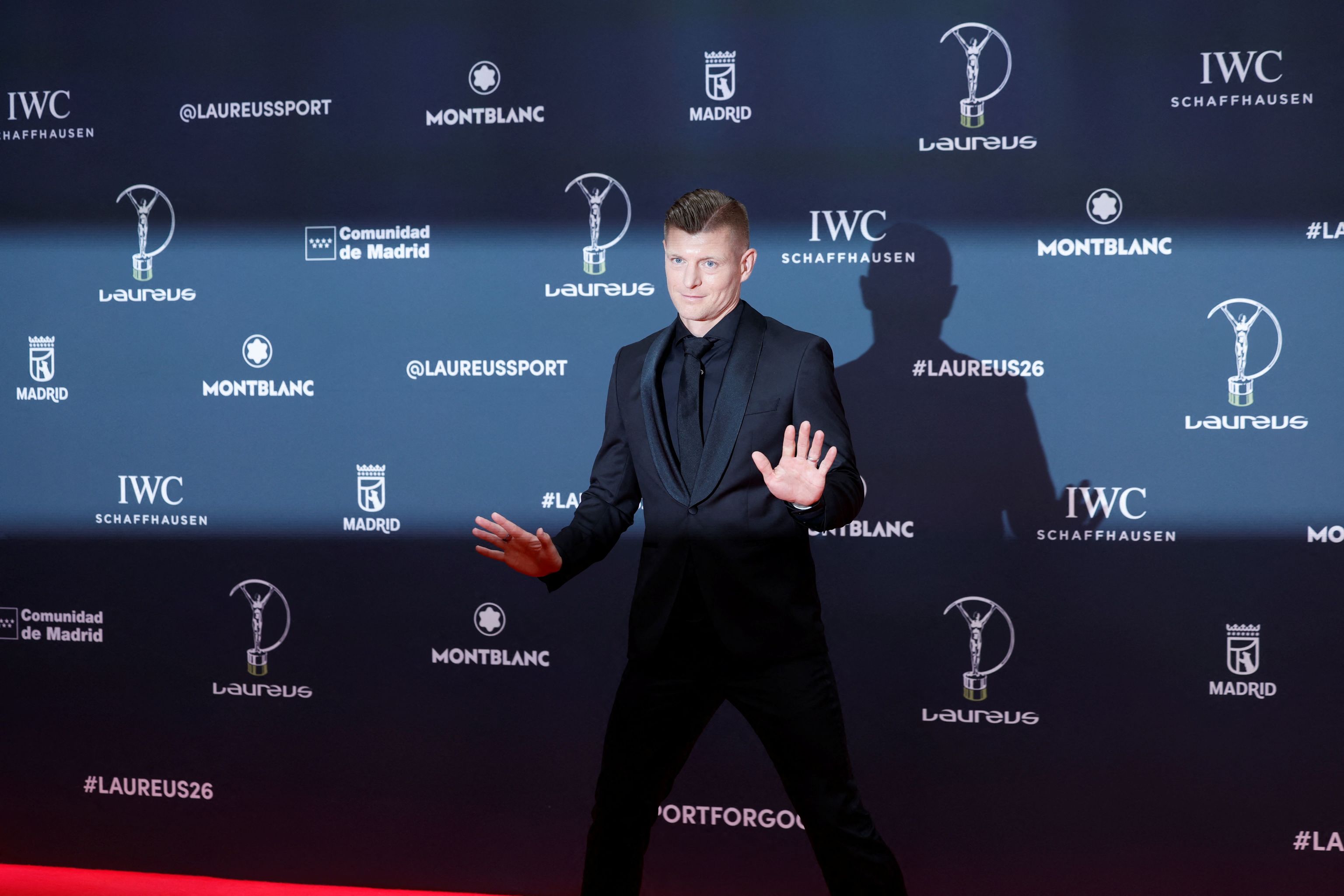 El ex jugador del Real Madrid, Toni Kroos, en la gala.