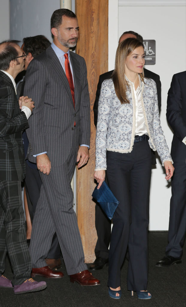 La entonces Princesa de Asturias junto al Pr�ncipe Felipe de Borb�n en su visita a Estados Unidos (noviembre, 2013).