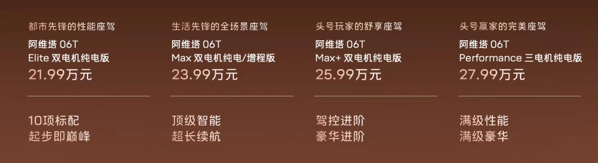 阿维塔 06T 全场景运动轿车上市:全系标配华为乾崑 ADS 4、宁德时代 5C 超充电池,21.99 万元起