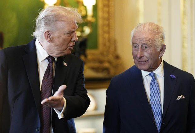 President Trump and Britain's King Charles III  