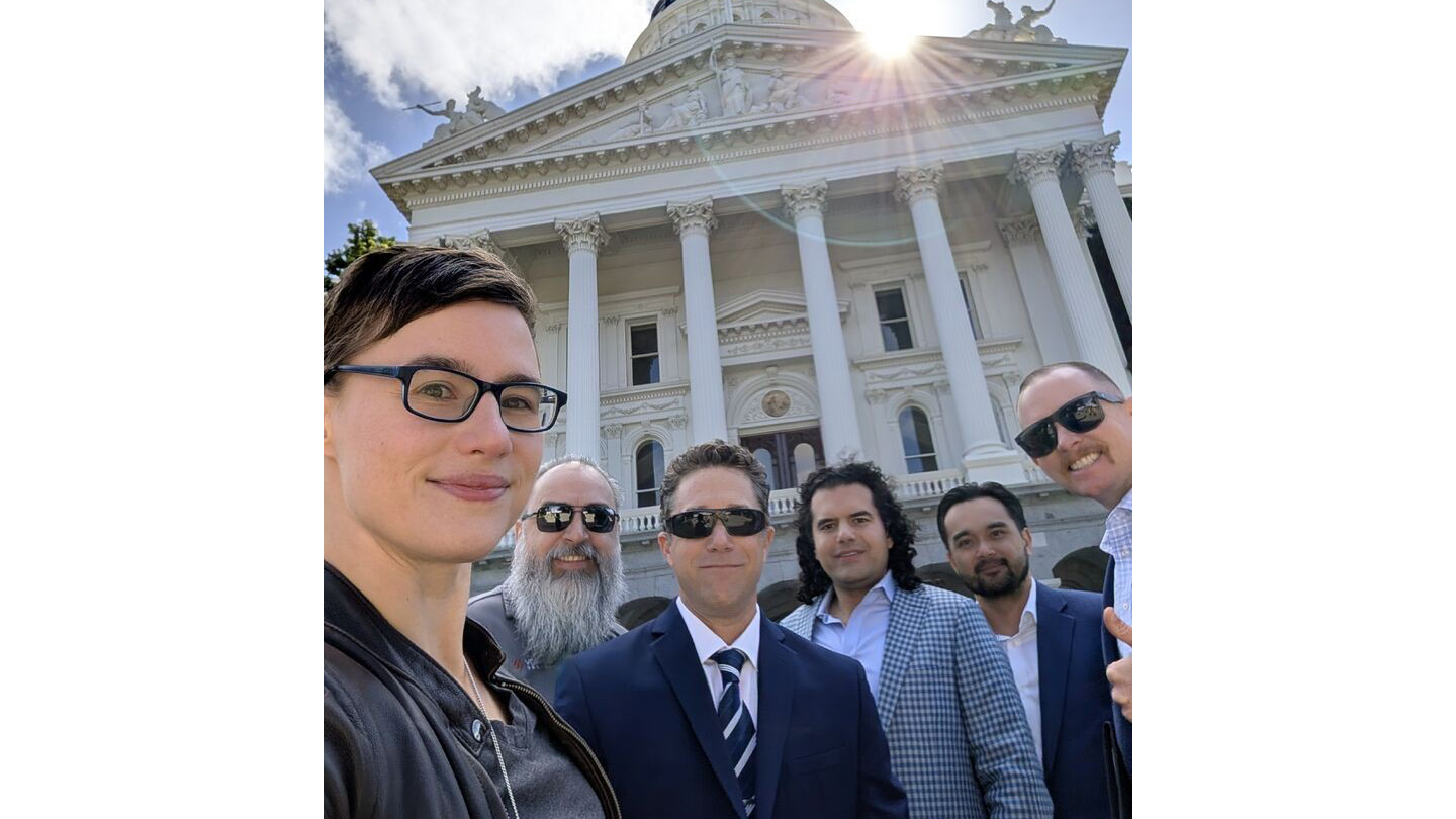 David Tobin traveled with friends from the 3D printing community to Sacramento, CA.