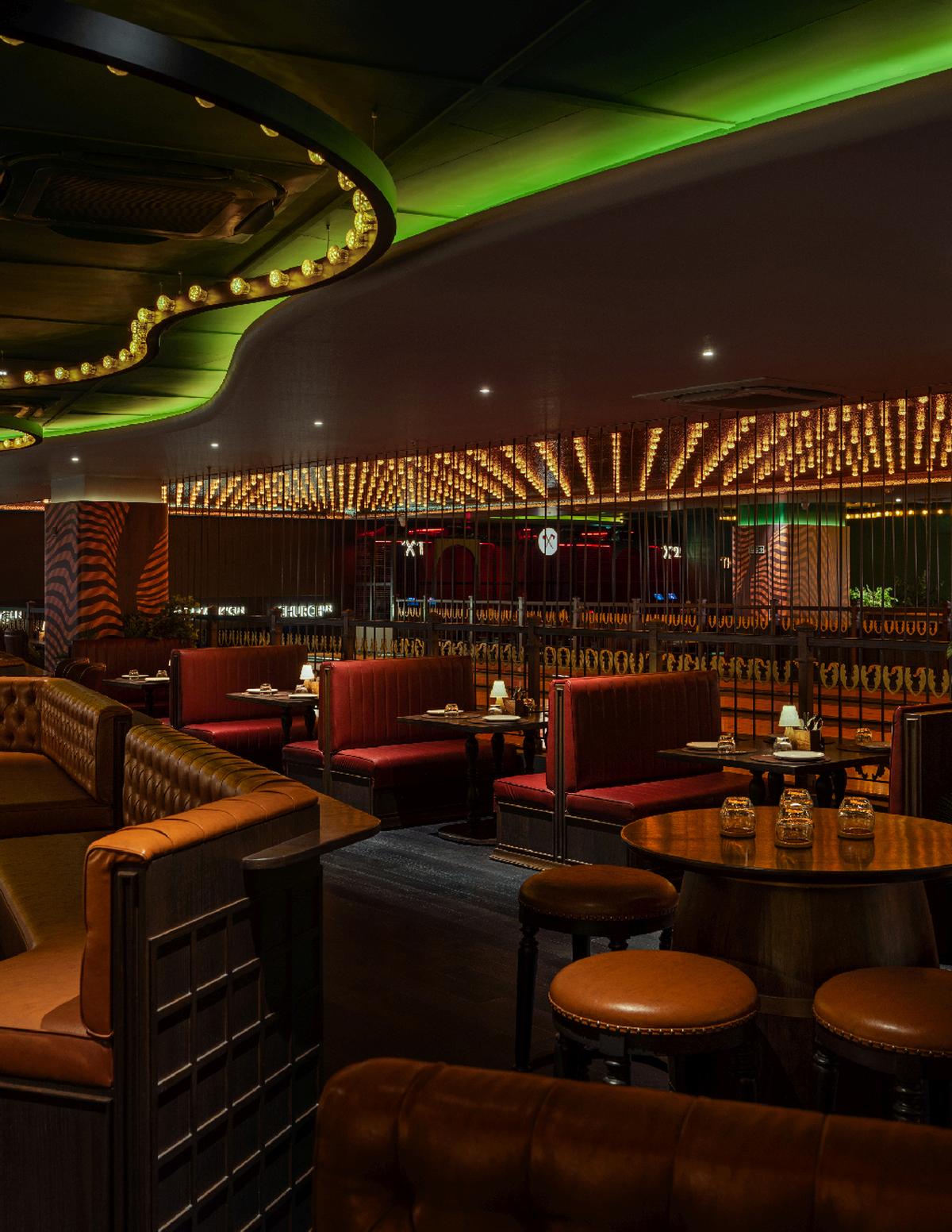 Loco Lane’s dining section Loco Lane’s dining section