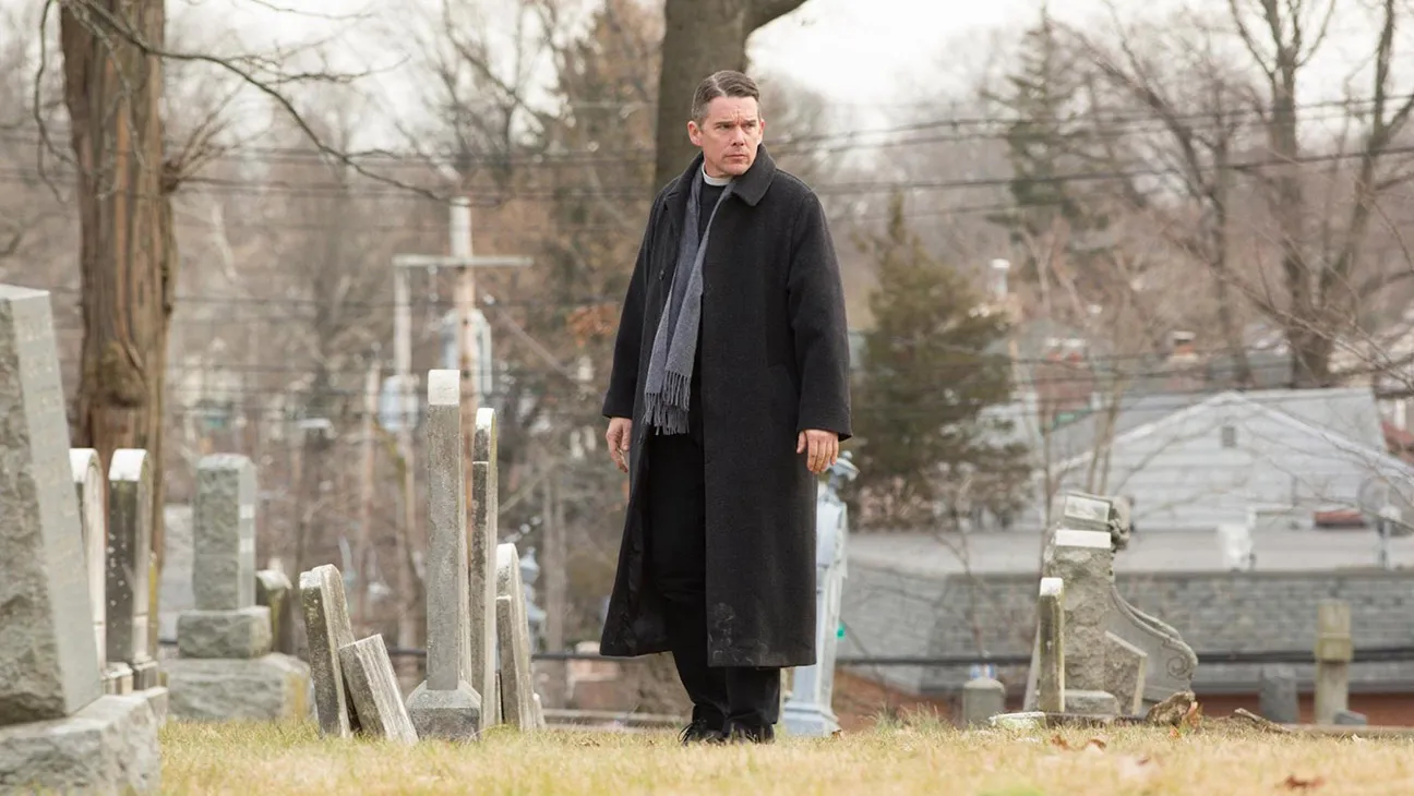 First Reformed, Ethan Hawke, 2017.