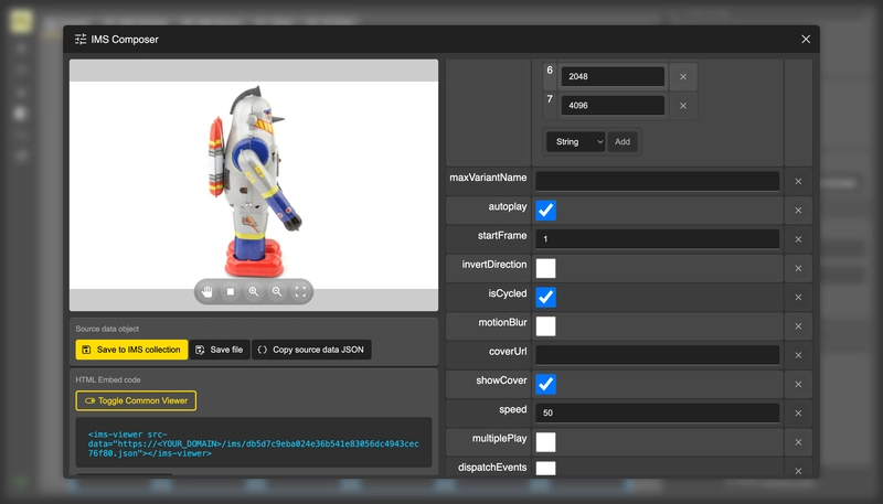 CIT: IMS Widget Composer view