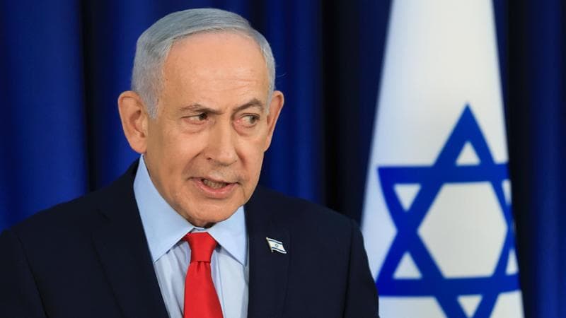 epa12833989 Israeli Prime Minister Benjamin Netanyahu speaks during a press conference in Jerusalem, 19 March 2026, amid the US-Israel conflict with Iran.  EPA/RONEN ZVULUN / POOL