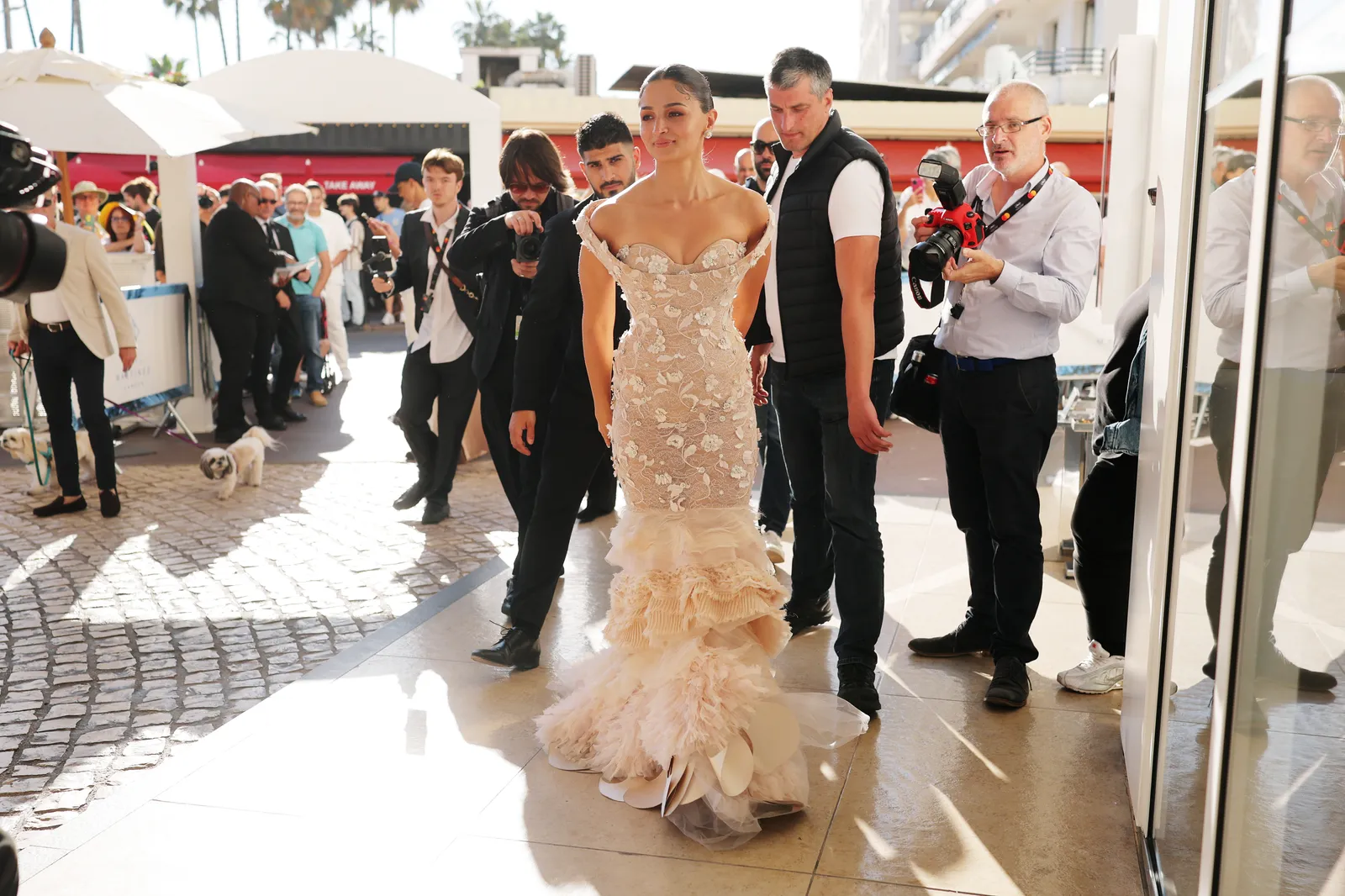 Image may contain Alia Bhatt Jacobo Koufatty Irakli Charkviani Caraun Reid Fashion Clothing Dress and Formal Wear