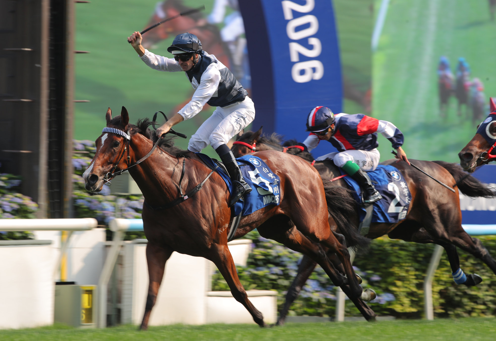 Invincible Ibis soars to Derby glory under Hugh Bowman. Invincible Ibis soars to Derby glory under Hugh Bowman.