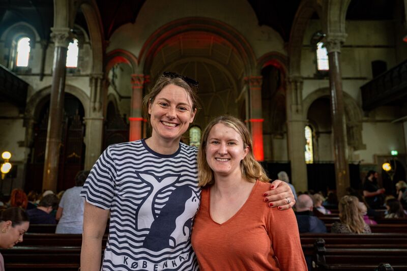 Jean Morley and Sarah McCarthy. Jean Morley and Sarah McCarthy.