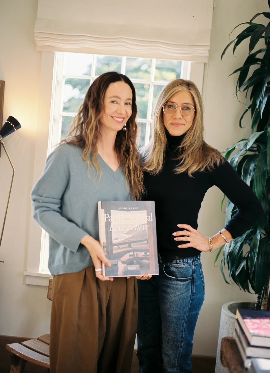Jennifer Aniston joined friend and lifestyle entrepreneur Jenni Kayne in Summerland for an intimate event celebrating Kayne’s new book Pacific Natural Everywhere.