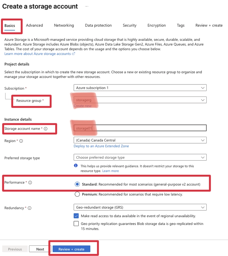 Basics Tab