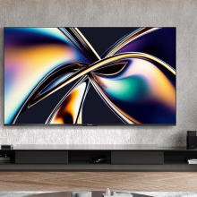 Hisense U8 ULED 4K TV mounted on living room wall