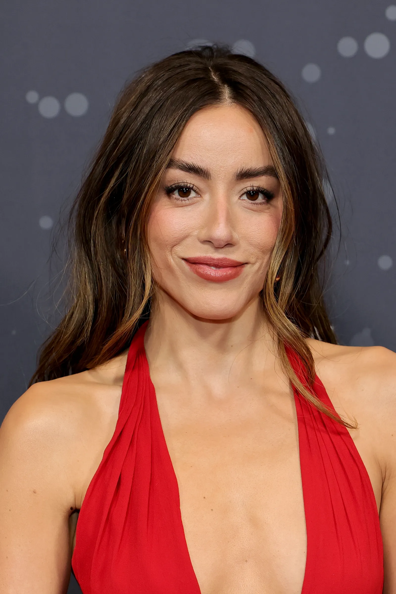 Disney's A Very Jonas Christmas Movie New York Premiere Chloe Bennet