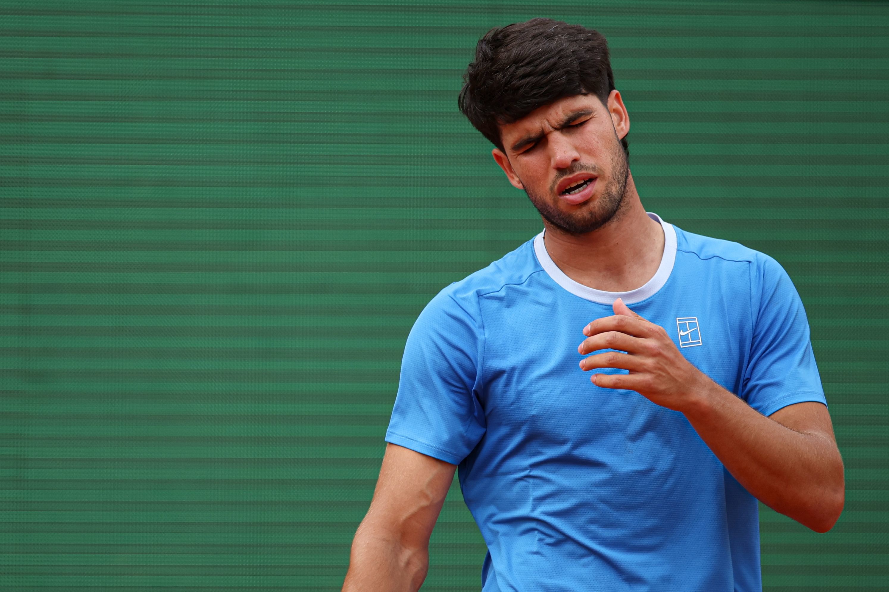 Alcaraz, durante el Masters 1000 de Montecarlo