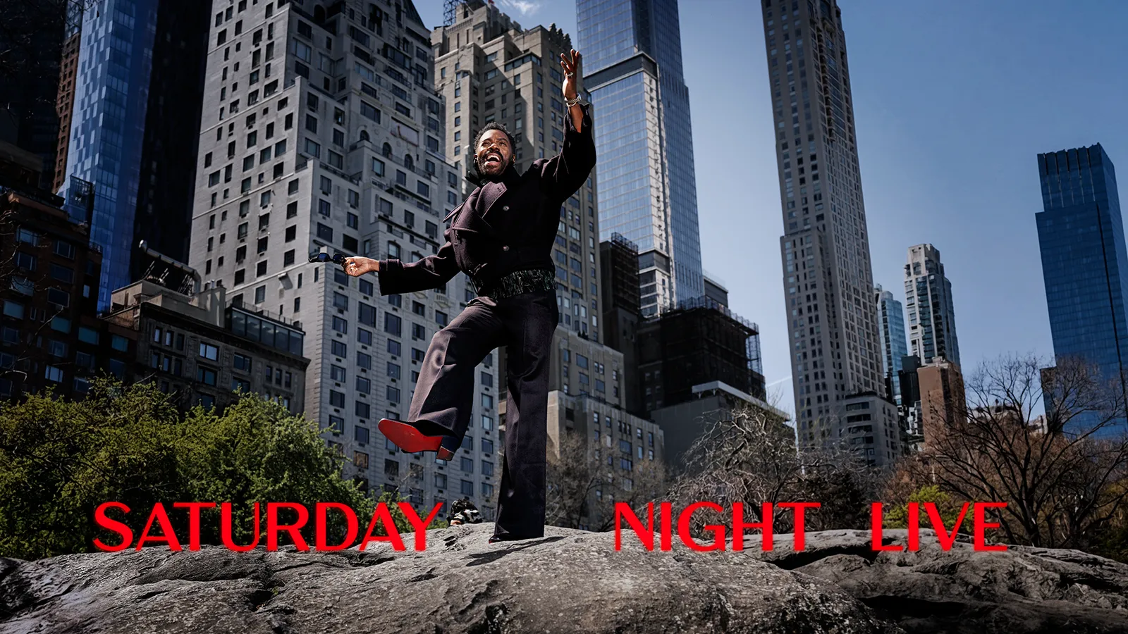Image may contain Colman Domingo City Clothing Pants Adult Person Metropolis Urban Body Part Finger and Hand