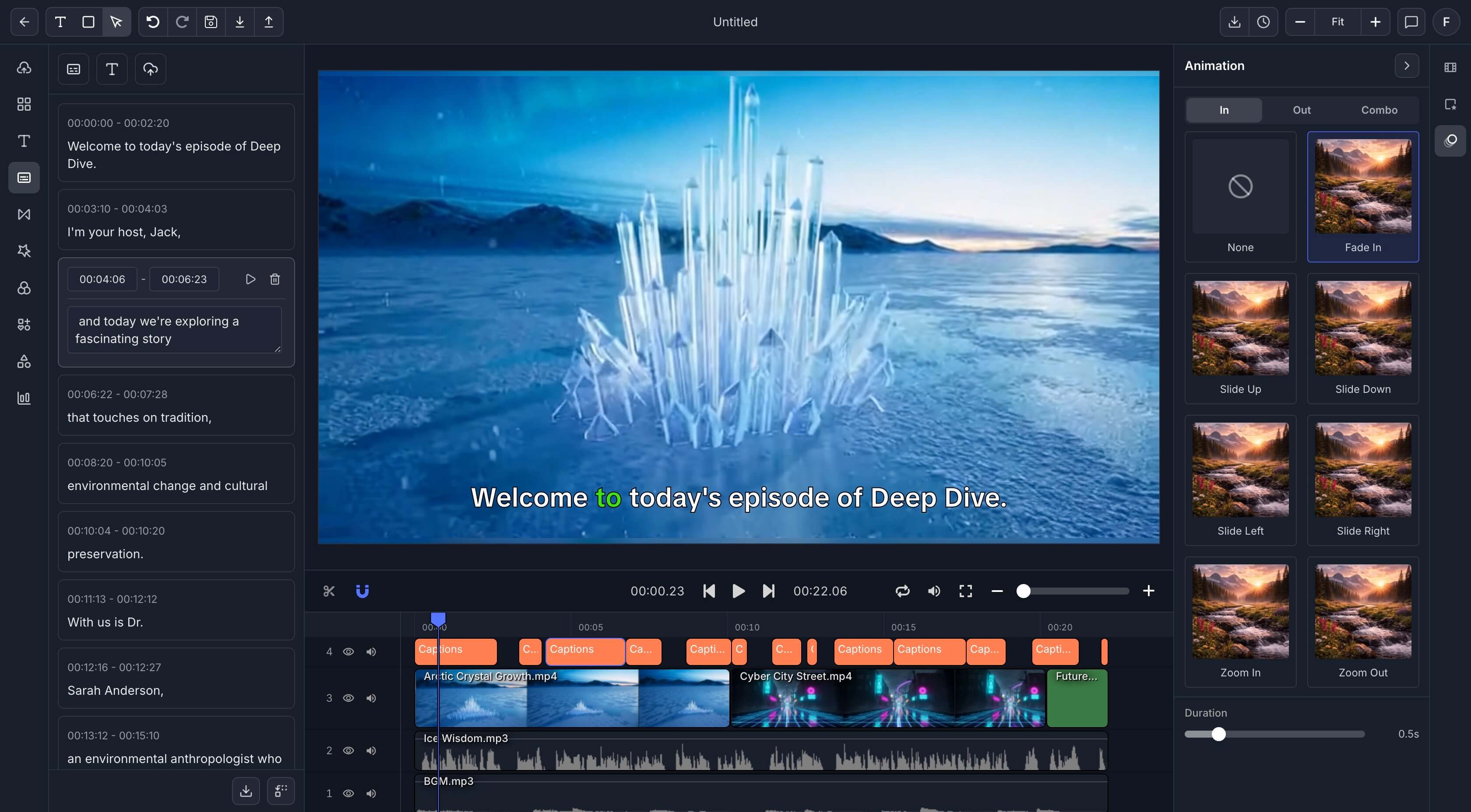Auto Captions
