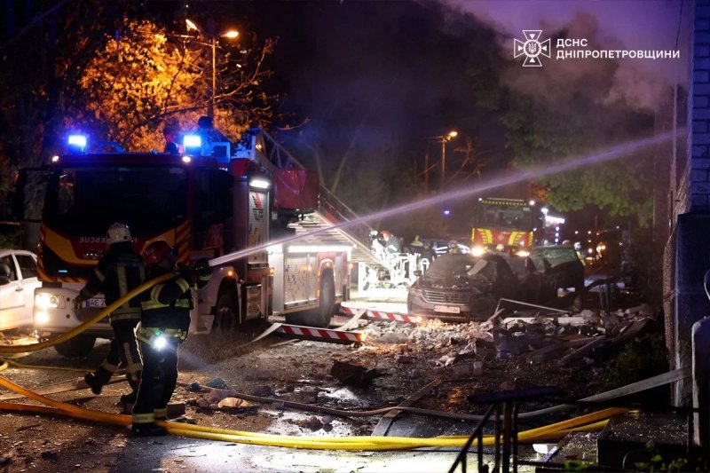 Two killed and ten injured as Russian drone strike partially destroys Dnipro high-rise Two killed and ten injured as Russian drone strike partially destroys Dnipro high-rise